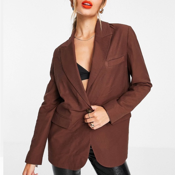 River island brown blazer - Picture 5 of 6